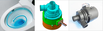 Pump module (turbine water flow)